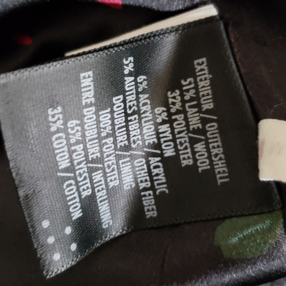 Like-New, Unique Charcoal-Green Coat - Picture 8 of 8